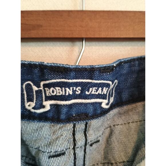 Robin's Jean Men's 40 Blue Double Back Pocket Rhinestones Dark Wash Denim 40x35 - Picture 4 of 16